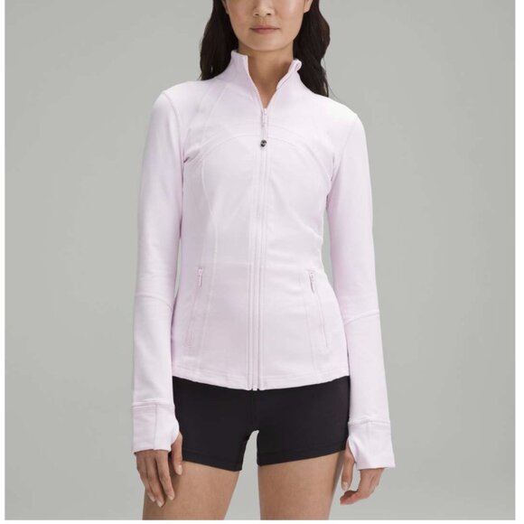 Lululemon Define Jacket *Luon Light Baby Pink Full Zip Thumbholes Cuffins Size 4 - Picture 1 of 15